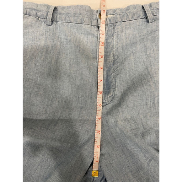 Polo Ralph Lauren Blue Lightweight Cotton Classic Fit Chambray Mens Shorts 38 - Picture 8 of 11
